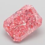 3.08 Carat Fancy Vivid Pink Cut Cornered Rectangular Modified Brilliant Lab Grown Diamond | VVS2 | IGI Certified | ARM976