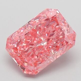 3.08 Carat Fancy Vivid Pink Cut Cornered Rectangular Modified Brilliant Lab Grown Diamond | VVS2 | IGI Certified | ARM976
