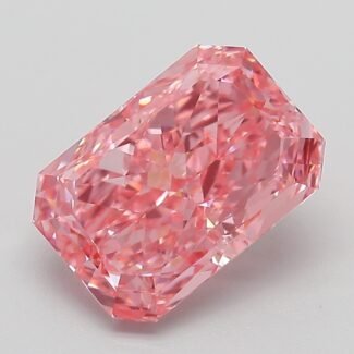 3.09 Carat Fancy Vivid Pink Cut Cornered Rectangular Modified Brilliant Lab Grown Diamond | VVS2 | IGI Certified | ARM977