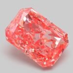 3.09 Carat Fancy Vivid Pink Cut Cornered Rectangular Modified Brilliant Lab Grown Diamond | VVS2 | IGI Certified | ARM978