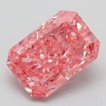 3.1 Carat Fancy Vivid Pink Cut Cornered Rectangular Modified Brilliant Lab Grown Diamond | VS1 | IGI Certified | ARM982