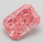 3.12 Carat Fancy Vivid Pink Cut Cornered Rectangular Modified Brilliant Lab Grown Diamond | VS1 | IGI Certified | ARM987
