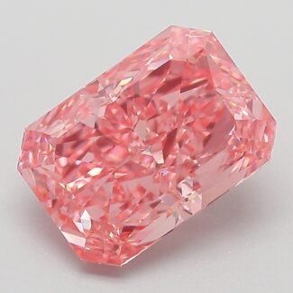 3.12 Carat Fancy Vivid Pink Cut Cornered Rectangular Modified Brilliant Lab Grown Diamond | VS1 | IGI Certified | ARM987