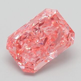 3.14 Carat Fancy Vivid Pink Cut Cornered Rectangular Modified Brilliant Lab Grown Diamond | VS1 | IGI Certified | ARM989