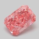 3.15 Carat Fancy Vivid Pink Cut Cornered Rectangular Modified Brilliant Lab Grown Diamond | VVS2 | IGI Certified | ARM993