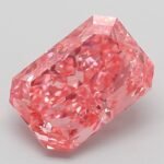 3.16 Carat Fancy Vivid Pink Cut Cornered Rectangular Modified Brilliant Lab Grown Diamond | VVS2 | IGI Certified | ARM994