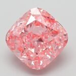 2.07 Carat Fancy Vivid Pink Square Cushion Modified Brilliant Lab Grown Diamond | VVS2 | IGI Certified | ARM143