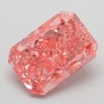3.17 Carat Fancy Vivid Pink Cut Cornered Rectangular Modified Brilliant Lab Grown Diamond | VVS2 | IGI Certified | ARM996