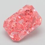 3.17 Carat Fancy Vivid Pink Cut Cornered Rectangular Modified Brilliant Lab Grown Diamond | VS1 | IGI Certified | ARM997