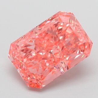 4.03 Carat Fancy Vivid Pink Cut Cornered Rectangular Modified Brilliant Lab Grown Diamond | VVS2 | IGI Certified | ARM1003