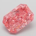 4.07 Carat Fancy Vivid Pink Cut Cornered Rectangular Modified Brilliant Lab Grown Diamond | VS1 | IGI Certified | ARM1006