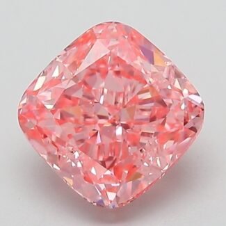 2.07 Carat Fancy Vivid Pink Square Cushion Modified Brilliant Lab Grown Diamond | VS1 | IGI Certified | ARM144