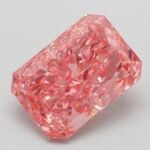 4.19 Carat Fancy Vivid Pink Cut Cornered Rectangular Modified Brilliant Lab Grown Diamond | VS1 | IGI Certified | ARM1010