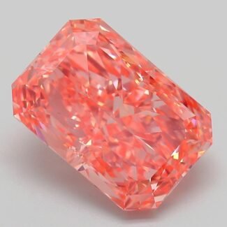6.19 Carat Fancy Vivid Pink Cut Cornered Rectangular Modified Brilliant Lab Grown Diamond | VS1 | IGI Certified | ARM1021
