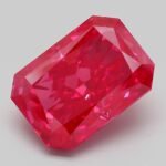 7.54 Carat Fancy Vivid Pink Cut Cornered Rectangular Modified Brilliant Lab Grown Diamond | VVS2 | IGI Certified | ARM1025