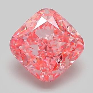 2.07 Carat Fancy Vivid Pink Square Cushion Modified Brilliant Lab Grown Diamond | VVS2 | IGI Certified | ARM146