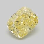 1.05 Carat Fancy Vivid Yellow Cushion Modified Brilliant Lab Grown Diamond | VS1 | IGI Certified | ARM1031