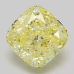 2.02 Carat Fancy Yellow Square Cushion Modified Brilliant Lab Grown Diamond | VVS2 | IGI Certified | ARM1035