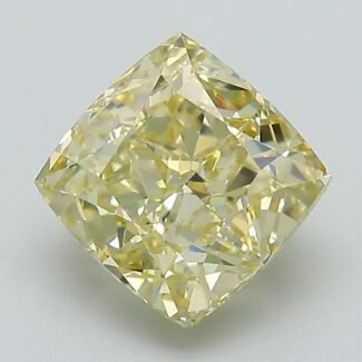 2.74 Carat Fancy Light Yellow Square Cushion Modified Brilliant Lab Grown Diamond | VS1 | IGI Certified | ARM1038