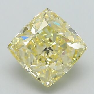3.31 Carat Fancy Intense Yellow Square Cushion Modified Brilliant Lab Grown Diamond | VS1 | IGI Certified | ARM1046